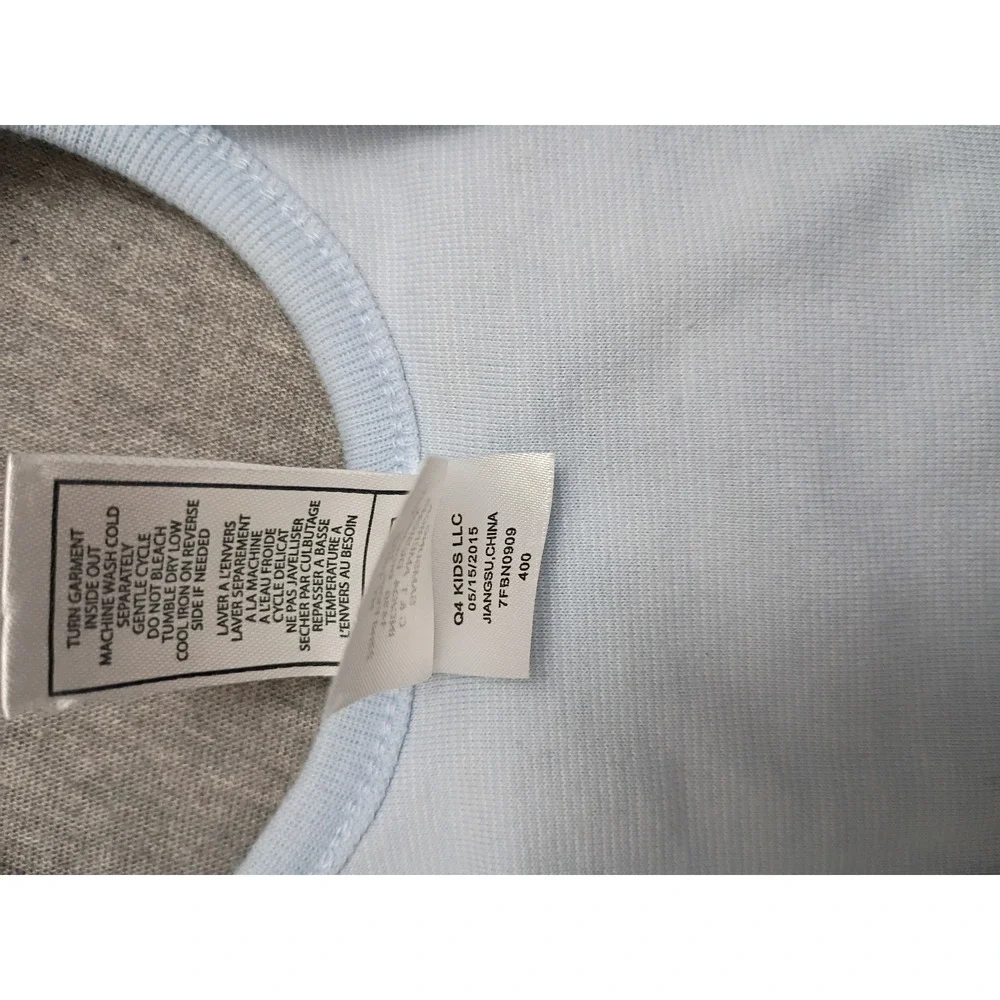 7 For All Mankind Baby Bib Light Blue Denim Pocket Snap Closure 7FBN0909